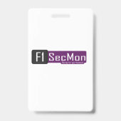 Verticaal, Metalen clip Badge (Achterkant)