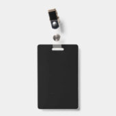 Verticaal, Metalen clip Badge (Voorzijde met clip)