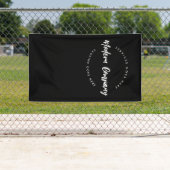 Verticaal modern logo sjabloon Aangepast Bewerkbaa Spandoek (Insitu)