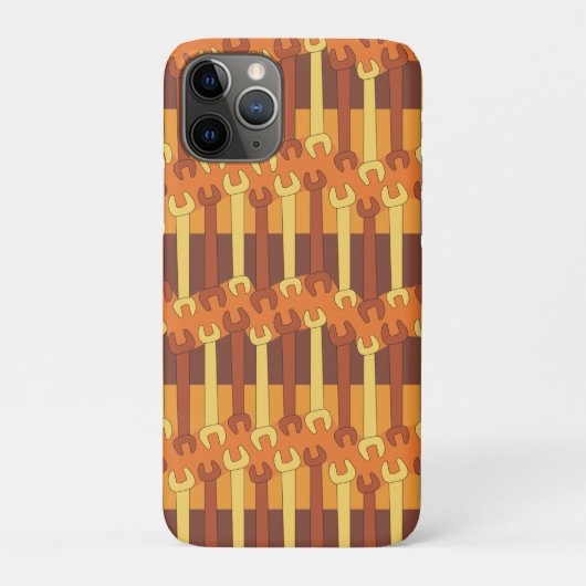 Verticaal moersleutel patroon Case-Mate iPhone case (Achterkant)