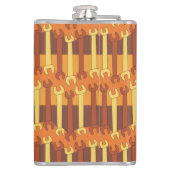 Verticaal moersleutel patroon heupfles (Achterkant)