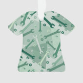 Verticaal moersleutel patroon ornament (voorkant)