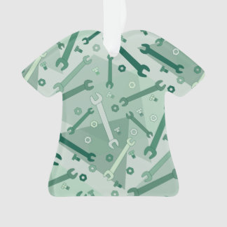 Verticaal moersleutel patroon ornament