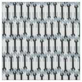 Verticaal moersleutel patroon stof (Swatch)