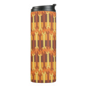 Verticaal moersleutel patroon thermosbeker (Gedraaid links)