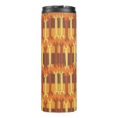 Verticaal moersleutel patroon thermosbeker (Achterkant)