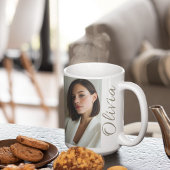 Verticaal moment met naam koffiemok