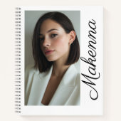 Verticaal moment met naam notitieboek (Voorkant)