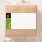 Verticaal Monogram verzendlabel (Insitu)