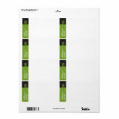 Verticaal Monogram verzendlabel (Full Sheet)