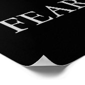 Verticaal Motivatie Onbevreesd Kaal Eagle Poster (Hoek)