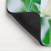 Verticaal muisbericht: witte roze en keats Quote Muismat (Hoek)