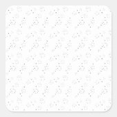 Verticaal ontwerp acht vierkante sticker (Voorkant)