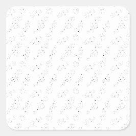 Verticaal ontwerp acht vierkante sticker