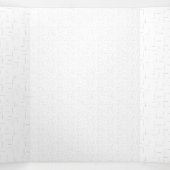 verticaal ontwerp Drieëndertig Drieluik Wenskaart (Binnenkant midden)