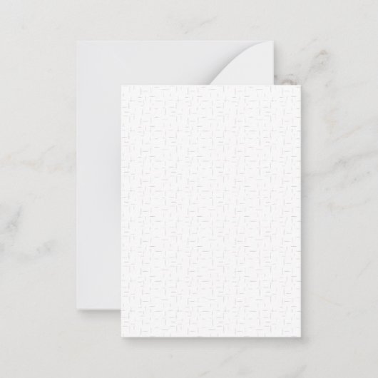 verticaal ontwerp Drieëndertig Notitiekaartje (Voorkant)