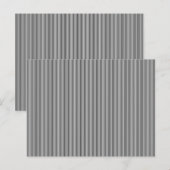 Verticaal ontwerp één aankondigingskaart (Voorkant / Achterkant)