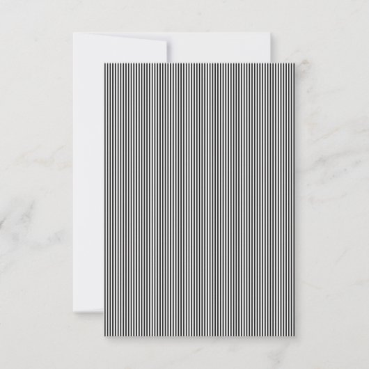 Verticaal ontwerp één RSVP kaartje (Voorkant)