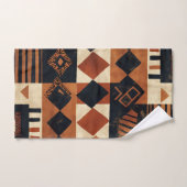 Verticaal ontwerp met Afrikaanse elementen Bad Handdoek (Handdoek)