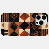 Verticaal ontwerp met Afrikaanse elementen Case-Mate iPhone Case (Achterkant (horizontaal))