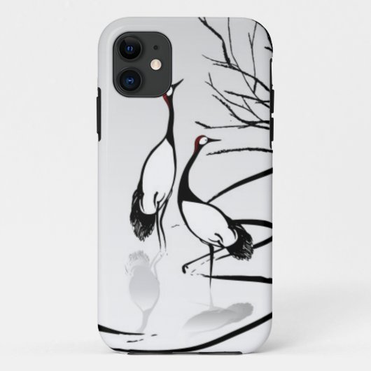 Verticaal Oriental Scroll Case-Mate iPhone Case (Achterkant)