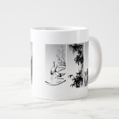 Verticaal Oriental Scroll Grote Koffiekop (Voorkant rechts)