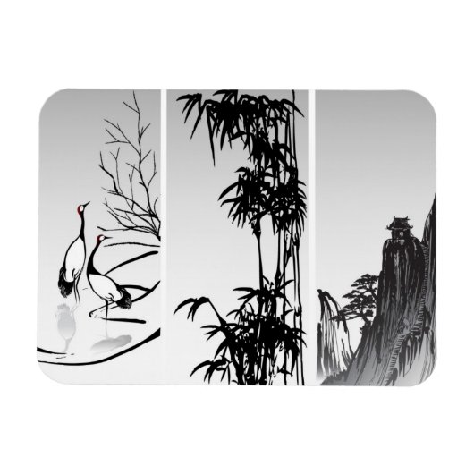 Verticaal Oriental Scroll Magneet (Horizontaal)