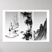 Verticaal Oriental Scroll Poster (Voorkant)