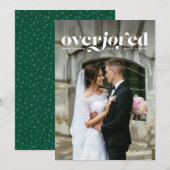 Verticaal overjoed feestdagenkaart (Voorkant / Achterkant)