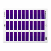 Verticaal Paarse gradiëntlabel – Aangepast Etiket (Full Sheet)