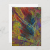 Verticaal Petrified Wood Briefkaart (Voorkant / Achterkant)