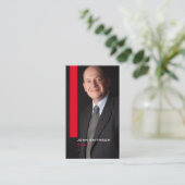 Verticaal portret verkoper visitekaartje (Staand voorkant)