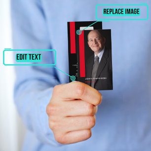 Verticaal portret Visitekaartje Afsprakenkaartje