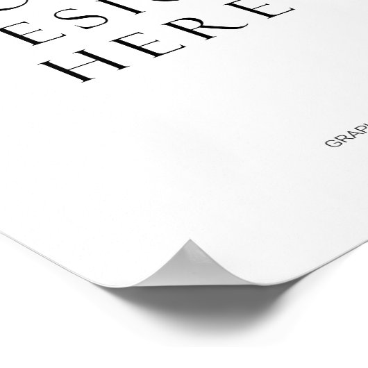 Verticaal Poster afdrukken Upload uw ontwerp (Hoek)