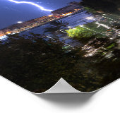 Verticaal poster boven de stad (Hoek)