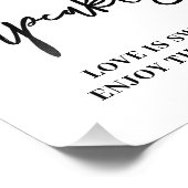 Verticaal poster van cupcakes bruiloft (Hoek)