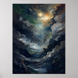 Verticaal Poster van het hemelsurrealisme