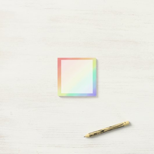 Verticaal rainbow post-it® notes (Op bureau)