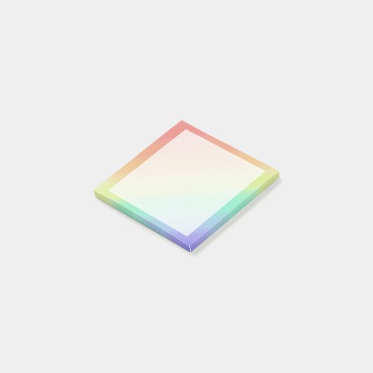 Verticaal rainbow post-it® notes (Schuin)