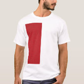 Verticaal Red Noise Accent T-shirt –  (Voorkant)
