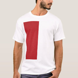 Verticaal Red Noise Accent T-shirt –