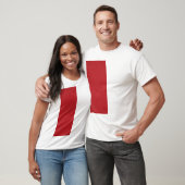 Verticaal Red Noise Accent T-shirt – (Unisex)