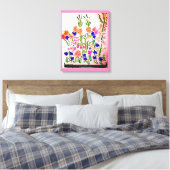 Verticaal regelingsPremium - Verpakt canvas Afdruk (Insitu (Slaapkamer))