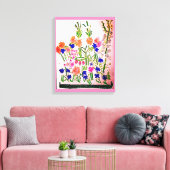 Verticaal regelingsPremium - Verpakt canvas Afdruk (Insitu (Woonkamer))