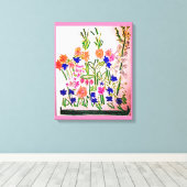 Verticaal regelingsPremium - Verpakt canvas Afdruk (Insitu (Houten vloer))