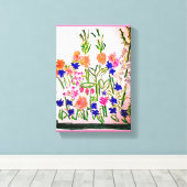 Verticaal regelingsPremium - Verpakt canvas Afdruk (Insitu (Houten vloer))