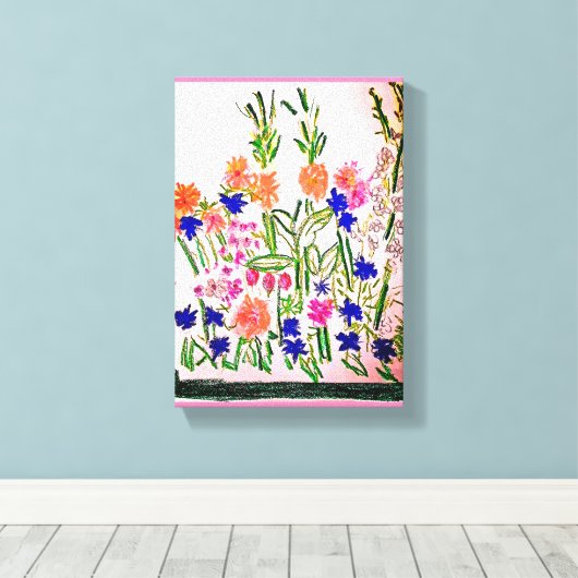 Verticaal regelingsPremium - Verpakt canvas Afdruk (Insitu (Houten vloer))