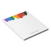 Verticaal regenboog notitieblok (Schuin)
