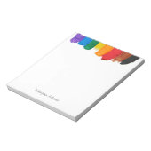 Verticaal regenboog notitieblok (Linkerzijde)