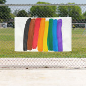 Verticaal regenboog spandoek (Insitu)